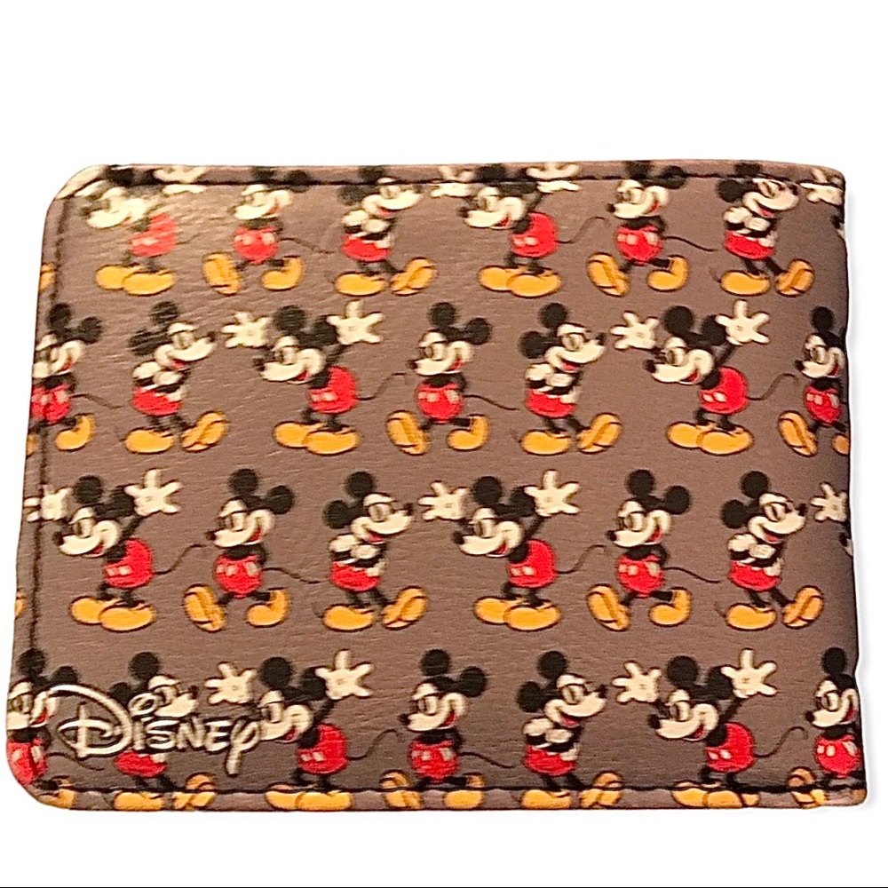 Disney Mickey Mouse Bifold Kids Wallet EUC